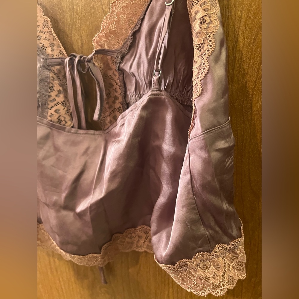 Anthropologie Lyrebird Flyaway Lace-Trim Tie-Front Cami - NWT - Size Large - Picture 8 of 16